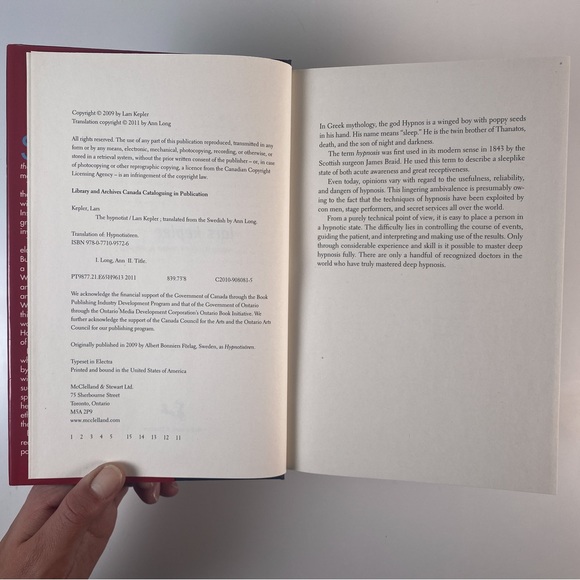 2/$30 - The Hypnotist by Lars Kepler - Picture 13 of 14